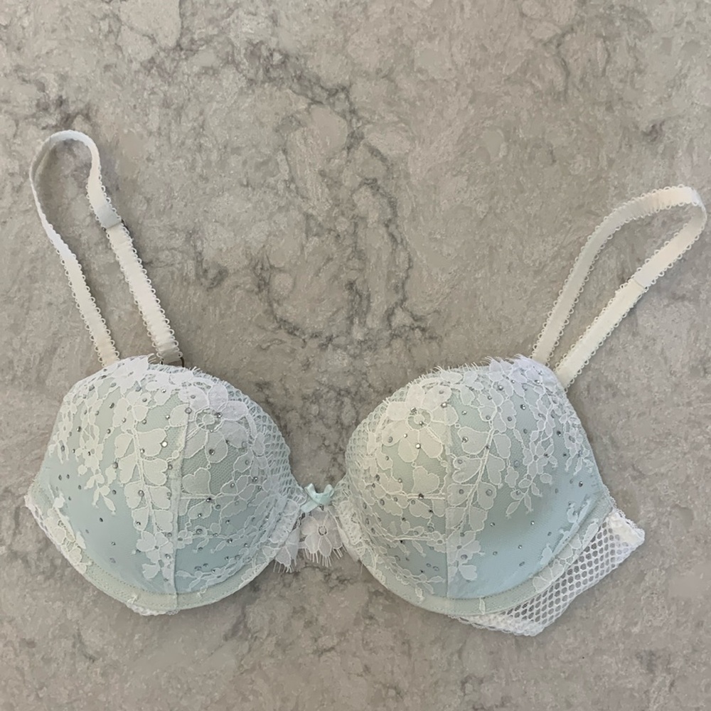 Victorias Secret Lace & Rhinestone Bra